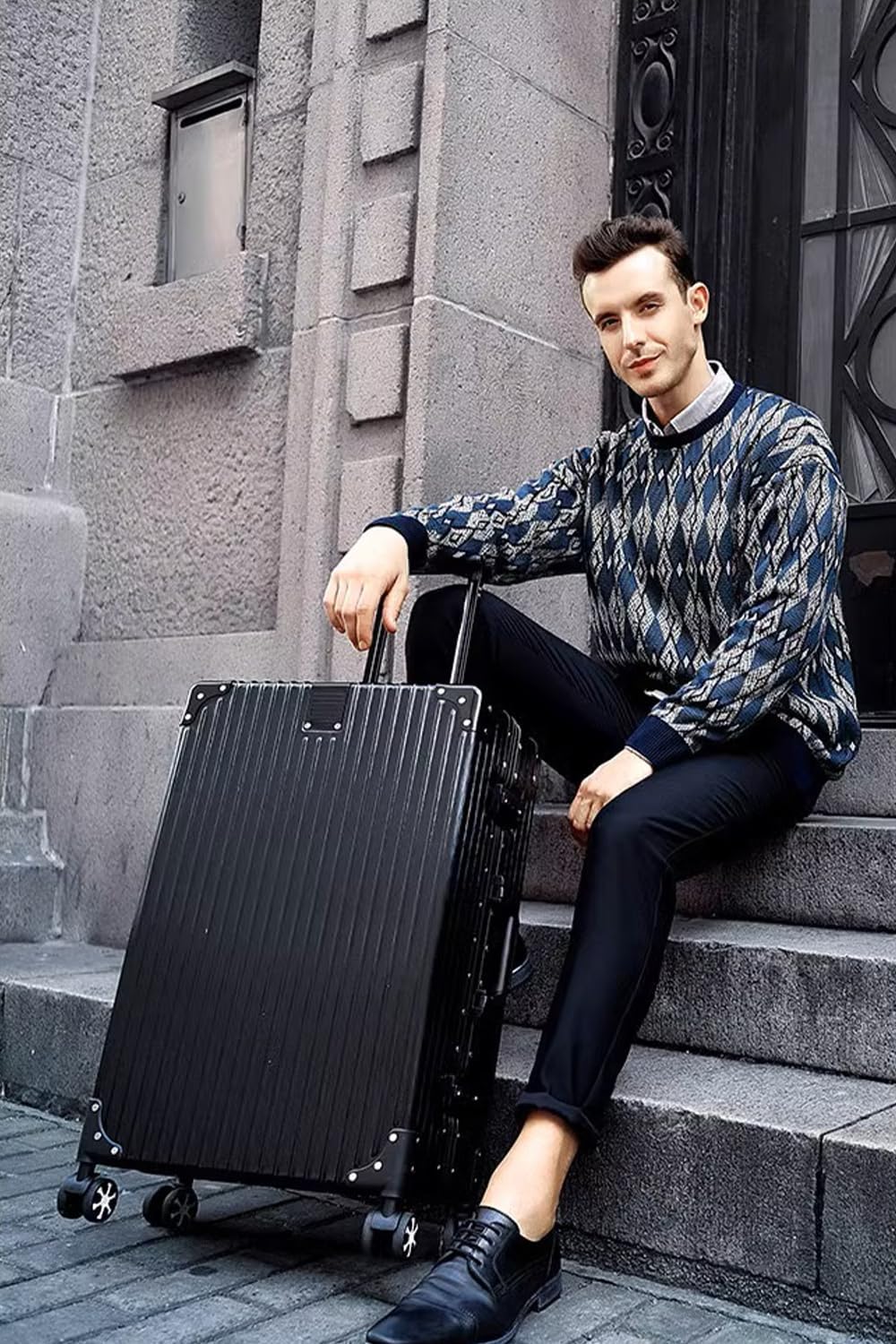 HotWay Carry On Luggage with Aluminum Frame, 20 Inch PC Hard Shell Suitcase with Spinner Wheels and TSA Locks, Lightweight Luggage for Business Travel (22x14x9 Airline Approved)
