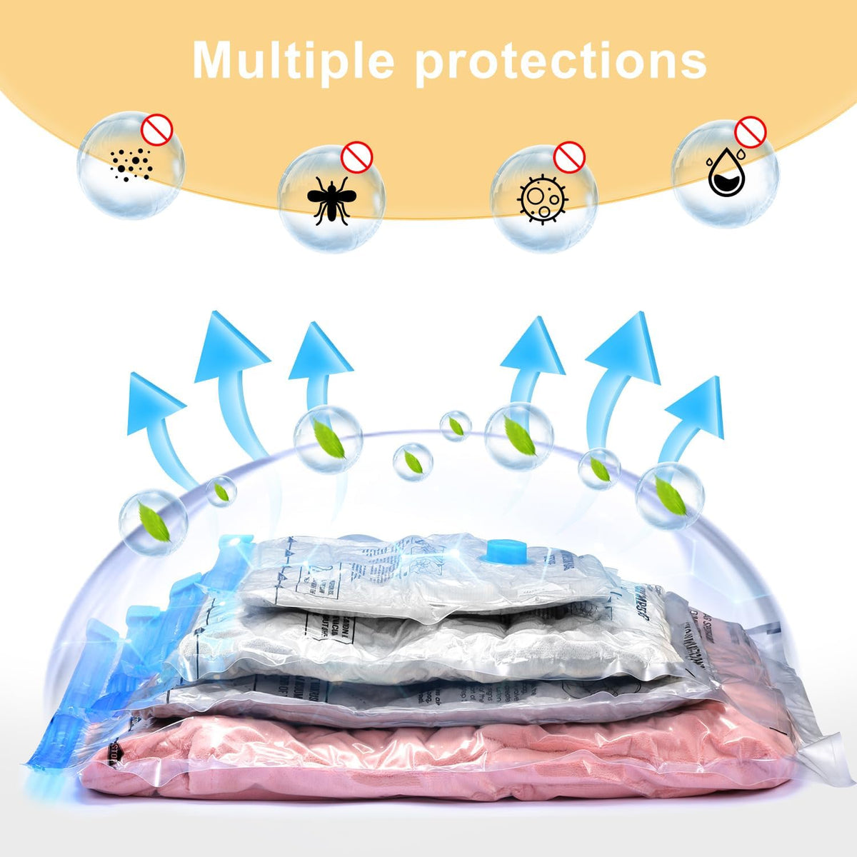 Vacuum Bags for Travel, Space Saver Vacuum Storage Combo (16 Pack)