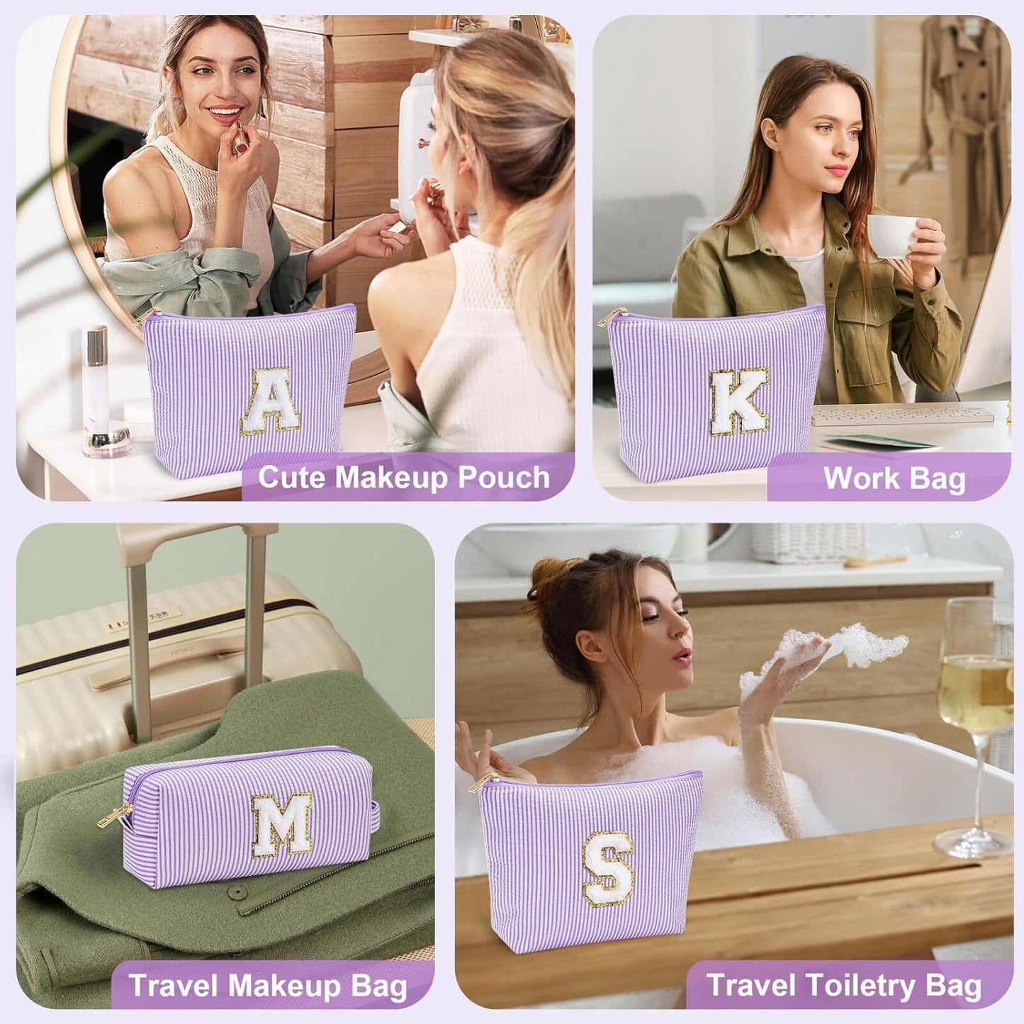 YOOLIFE Mothers Day Gifts for Mom - Small Cute Makeup Bag Pouch for Friend Female Her Mom | Birthday Gift for Women Ever Mom In Law Godmother Best | Cosmetic Travel Toiletry Bag Birthday Gift O