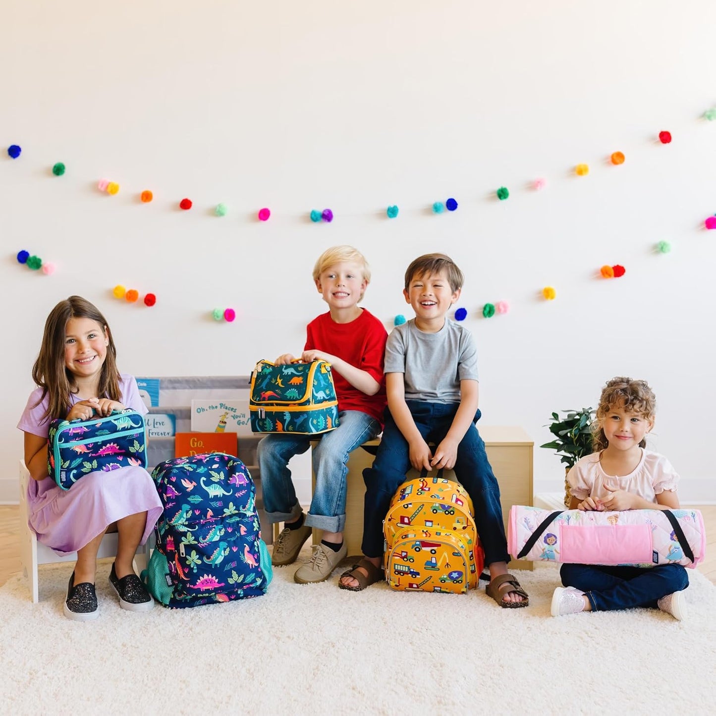 Wildkin Kids Insulated Lunch Box – Durable and Reusable for School & Travel - Green Camo