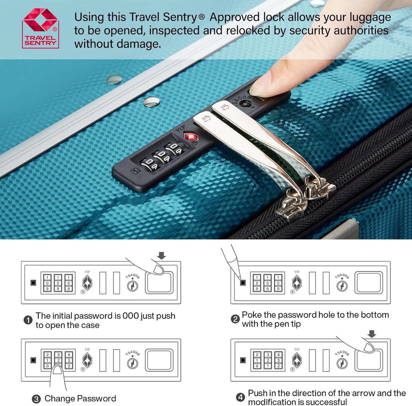 Hanke 16 Inch Underseat Carry On Luggage with Wheels,Small Hard Shell Suitcases for Weekender,Top Opening Tsa Approved Lightweight Travel Luggage Suitcase Christmas Gifts for Birthday,Caribbean Blue.