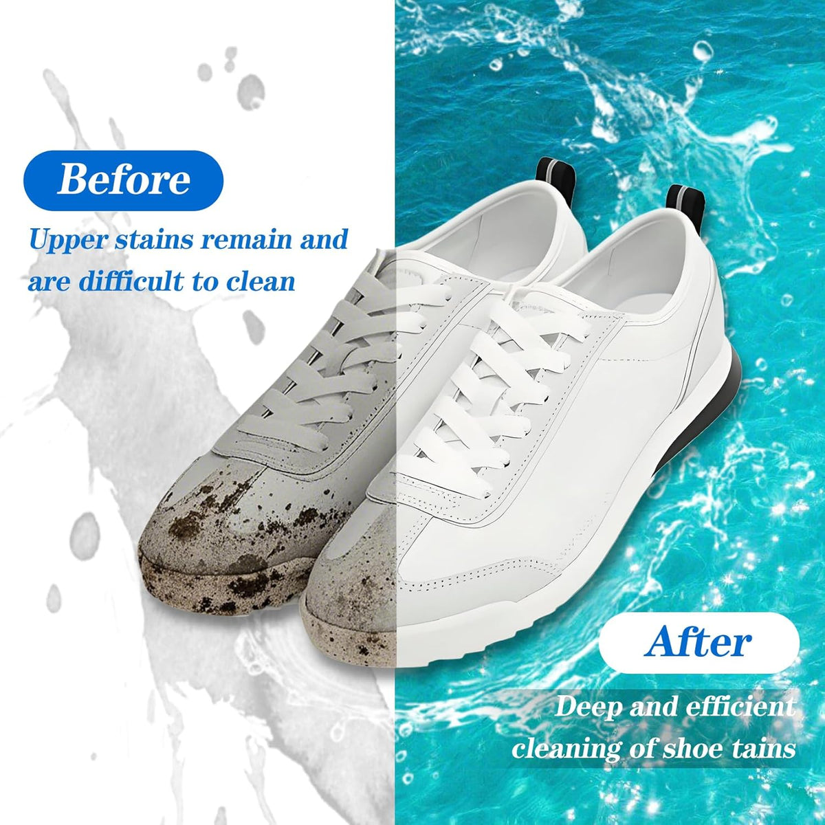 Shoe Washing Machine Bag,Laundry Shoe Bag for Washer and Dryer,Reusable Shoe Cleaning Bag for Sneakers,Tennis Shoes,With Self-locking Zipper, Microfiber Inside,Include Shoes Storage Bag (White(1PC))