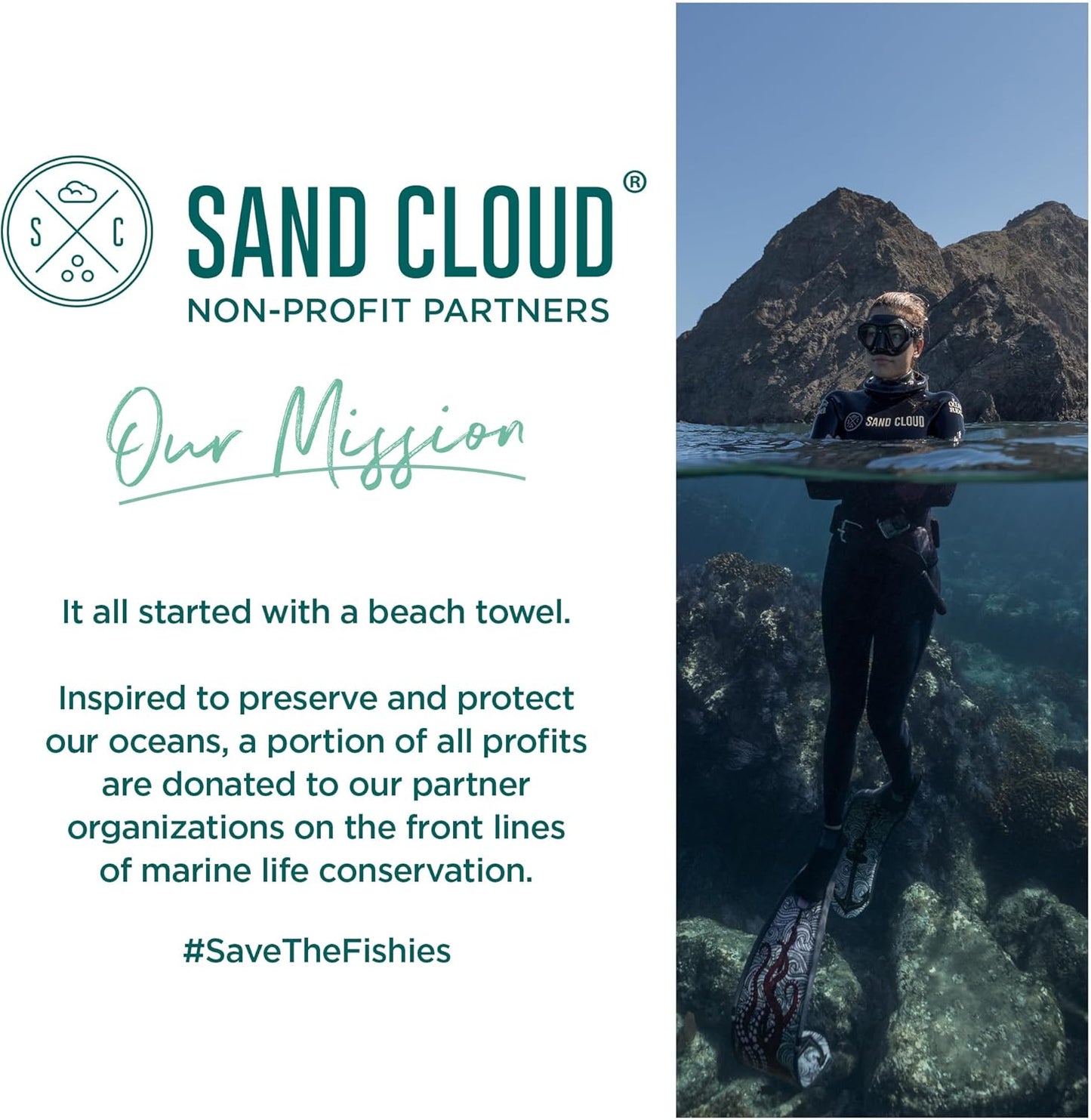 Sand Cloud Turkish Beach Towel - Sand Free - 100% Organic Turkish Cotton Yarn - Quick Dry Towel for Beach, Picnic, Blanket or Bath - As Seen on Shark Tank - Marine Life (Emperor Penguin)