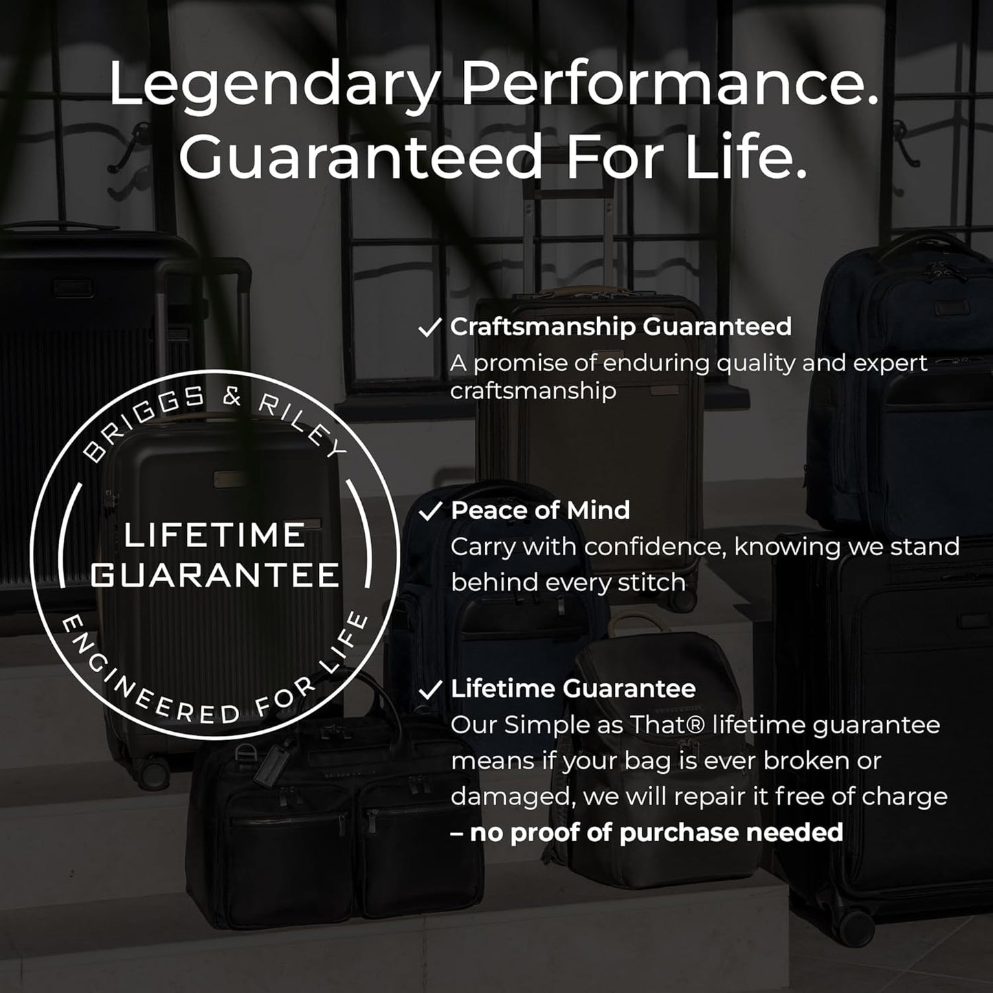 Briggs & Riley 29" Large Expandable Spinner - Checked Luggage for Travel, Suitcases with Wheels, Softside Rolling Bag for Men & Women, Self-Repairing Zipper - Baseline Collection, Black