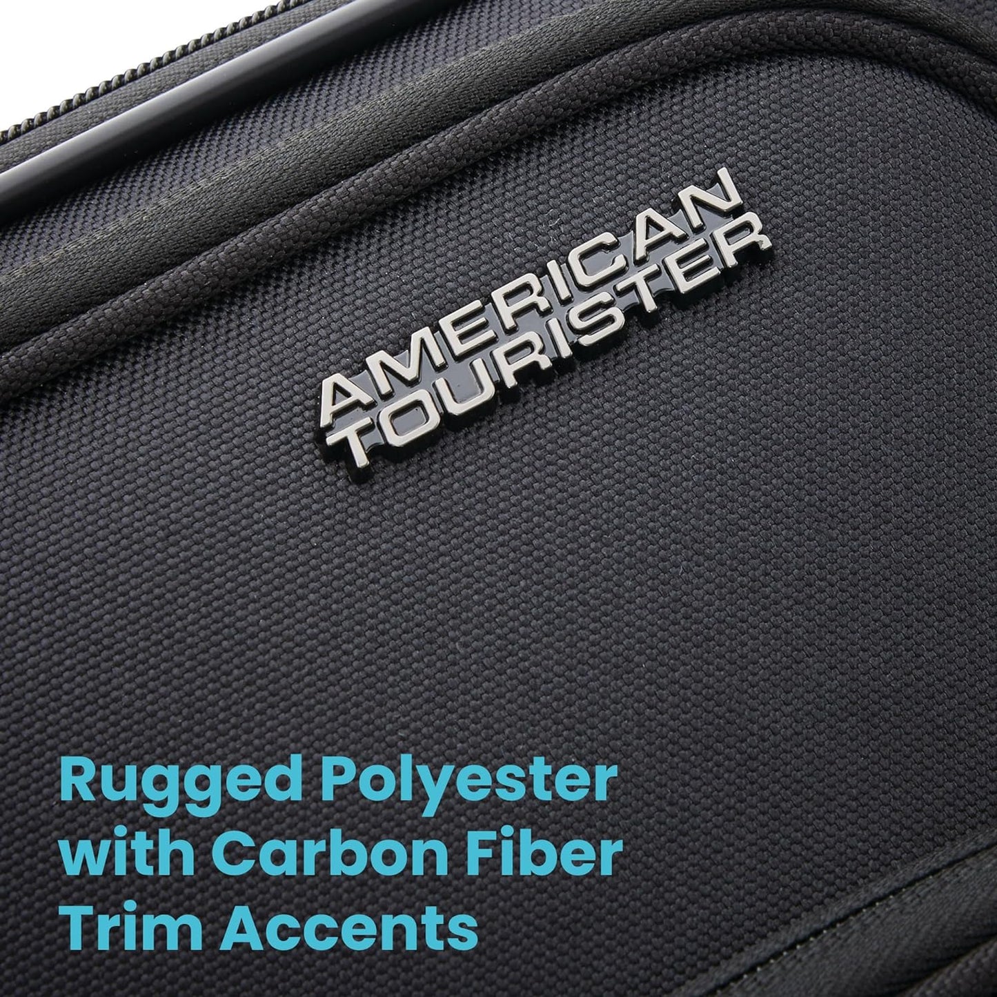 American Tourister 4 KIX 2.0 Softside Expandable Luggage with Spinners, Black, 3PC (CO/MED/LG)