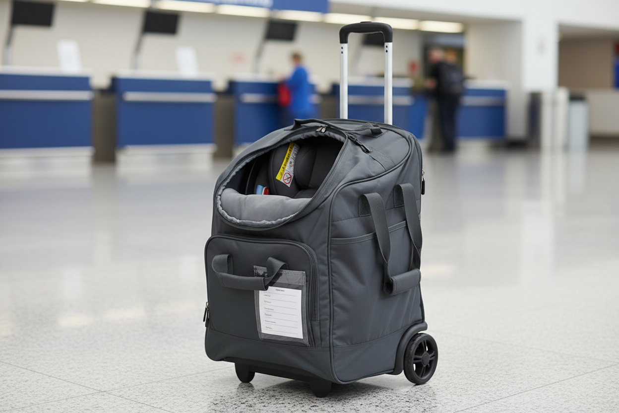 Car Seat Travel Bag with Wheels Accessories