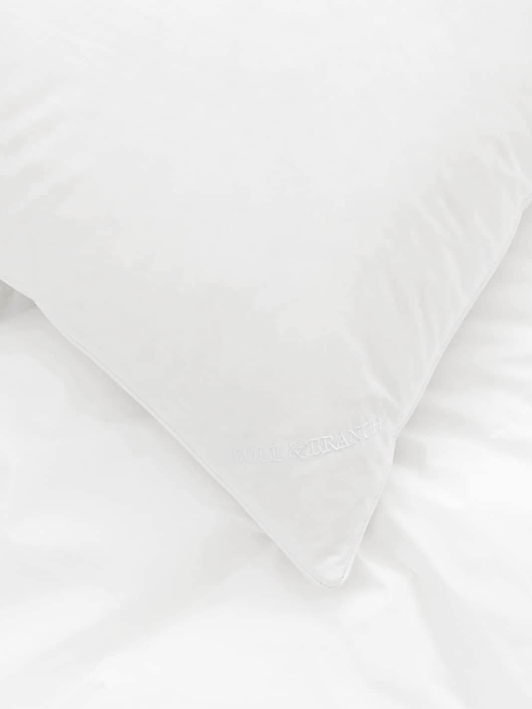 BOLL & BRANCH Down Alternative Pillow - Soft, King - Cooling Shell - Hypoallergenic Primaloft Luxury Down Alternative Fill - Superior Support