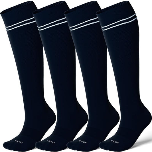 LEVSOX Compression Socks for Pregnant Women 20-30 mmHg Knee High Cute Funny Mens Supports Socks for Nurses, Medical, Travel
