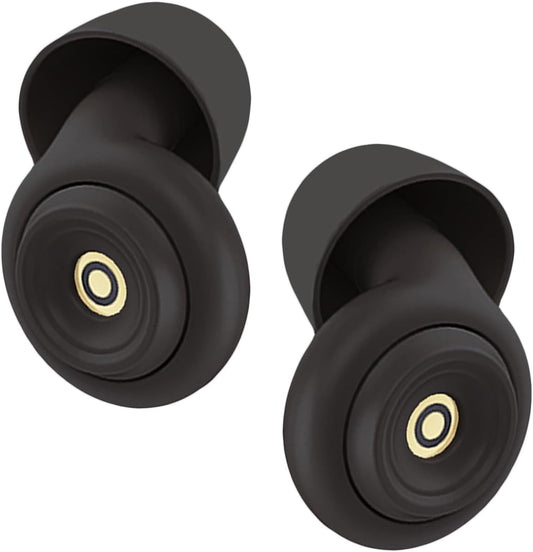 Ear Plugs for Sleeping Reusable Earplugs for Concerts Noise Cancelling Soft Silicone Noise Reduction Earbuds for Travel, Focus, Work 33-45dB Hearing Protection with 9 Ear Tips & Case (Black)