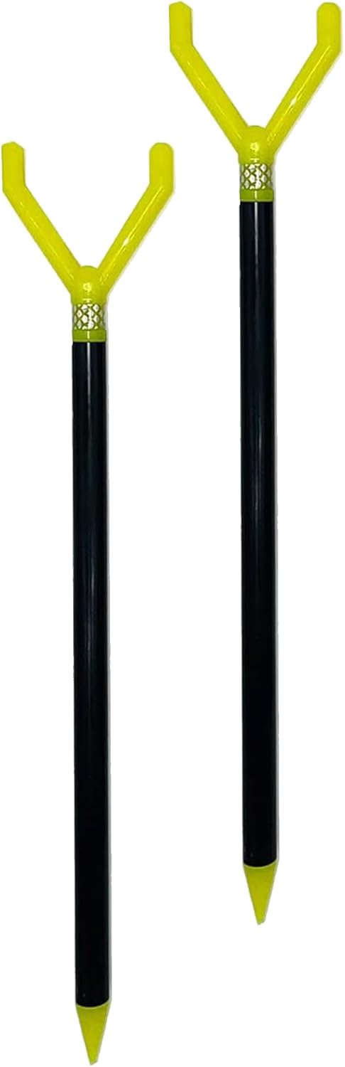 Fishin’ Stix Trident Telescoping Fishing Rod Holders – Extendable 12"–30", 50 lb+ Capacity, Sand Stake Pole Stand for Surf Fishing, Bank Angling, Catfish Rods, Lure & Bait Setup