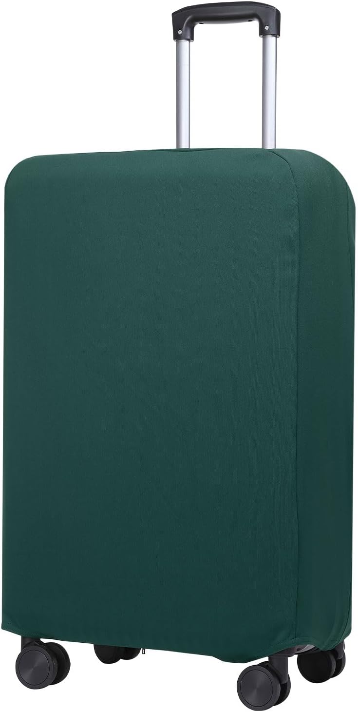 PATIKIL Luggage Cover, Suitcases Covers Elastic Carry on Cover Protector Washable Scratch-Resistant Fits 28-29 Inch Luggage for Travel Business Trips, Dark Green