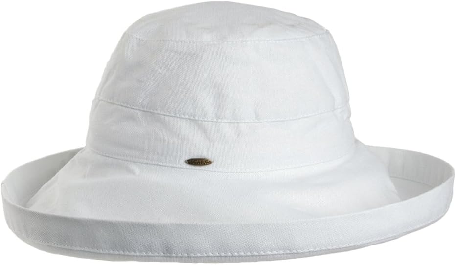 Scala Women's Cotton Hat with Inner Drawstring and Upf 50+ Rating