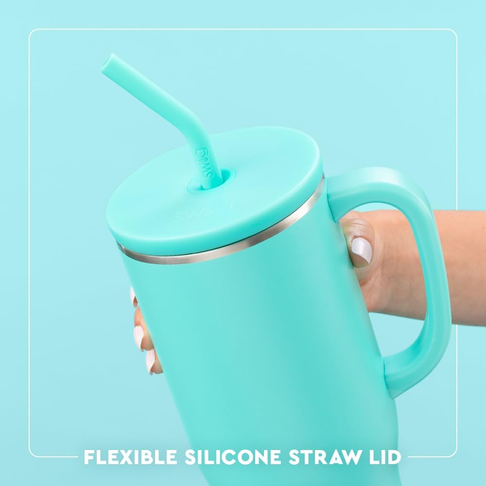 Swig Life 40oz Mega Mug, 40oz Tumbler with Handle and Straw, Extra Large Insulated Tumblers, Cup Holder Friendly Travel Mug (Arkansas)