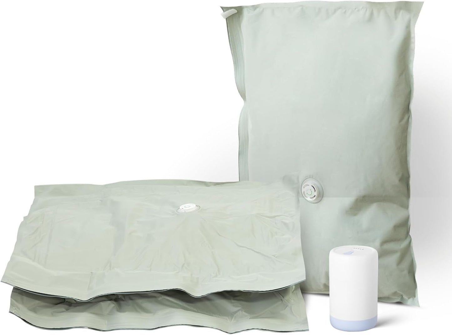 Umimile Vacuum Storage Bags for Travel with Electric Pump, Reusable Compression Bags for Travel, Space Saver Bags for Luggage, Suitcases and Backpack (2 Large + PUMP)