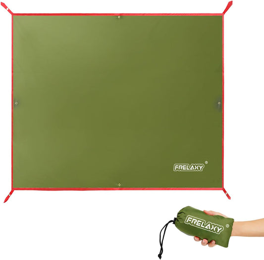 Frelaxy Tent Footprint, Waterproof Camping Tarp, Durable Tent Floor to Elevate Your Camping, Hiking, Backpacking, Hammock, Beach Experience