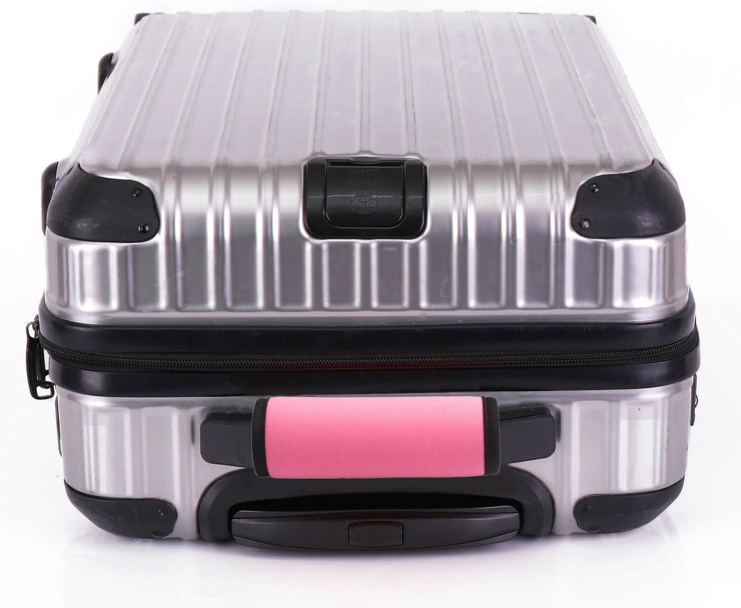 Neoprene Luggage Handle Wraps for Traveling Bright Color Luggage Tags|Handle Wraps|Handle Covers (Light Pink)