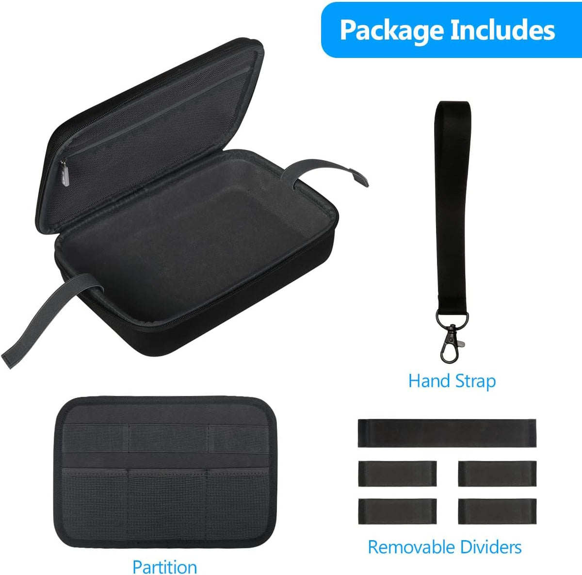 JSVER Hard Case for GoPro Cameras Carrying Case For Gopro Hero 13/12/11/10/9/8/7/AKASO EK7000/AKASO Brave 4 4K /Brave 7 LE/Brave 8/AKASO V50X /insta360 and Other Action Cameras