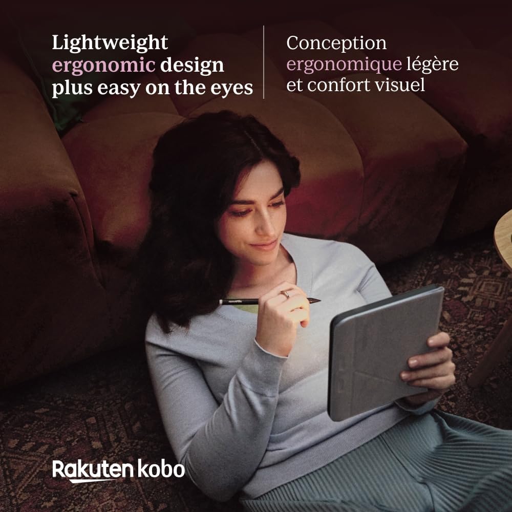 Kobo Libra Colour | eReader | 7” Glare-Free Colour E Ink Kaleido™ 3 Display | Dark Mode Option | Audiobooks | Waterproof | White
