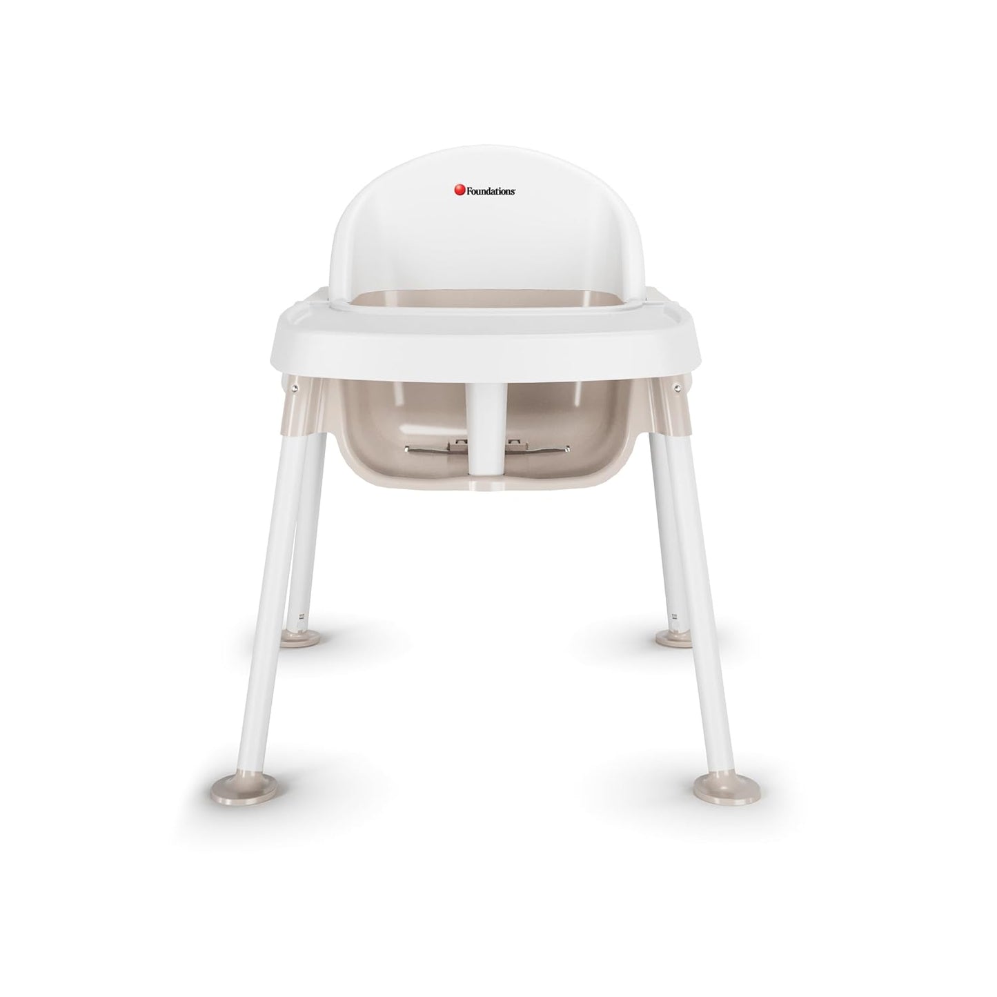 Foundations Secure Sitter Feeding Chairs 3-Pack, No-Tip Feet, 3-Point Adjustable Harness, Removable Tray, Stackable Feeding Chairs (13 inch)