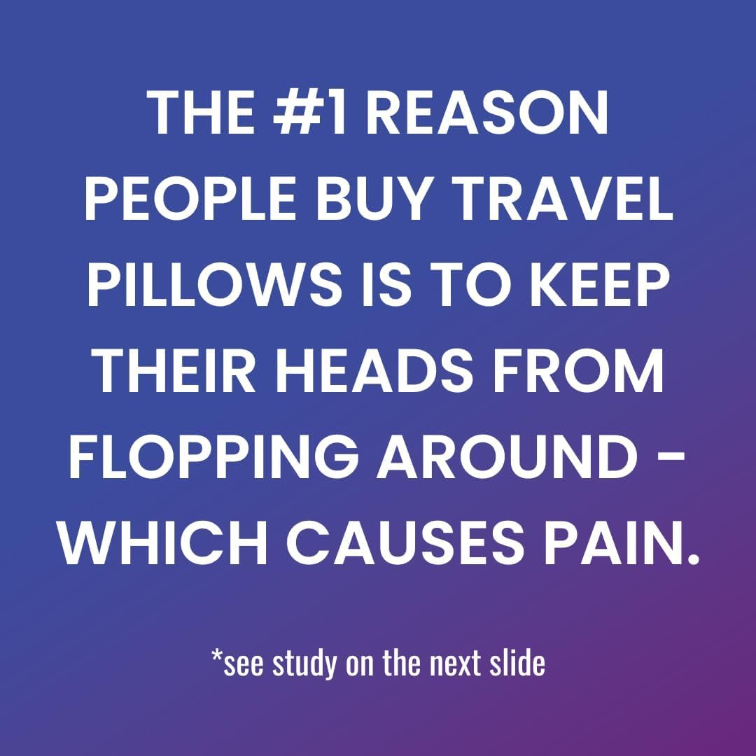 Cabeau Travel Pillow for Long Flights – Evolution X - Memory Foam Neck Support - Comfort On-The-Go for Airplane, Train, and Car (Diamond)