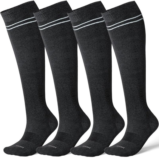 LEVSOX Compression Socks for Pregnant Women 20-30 mmHg Knee High Cute Funny Mens Supports Socks for Nurses, Medical, Travel