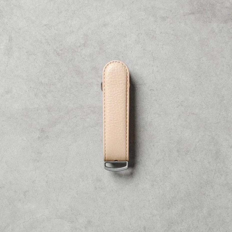 Jibbon Italian Premium Leather Key Organizer - Stylish Key Holder with Marine Grade 316 Stainless Steel, Compact EDC Keychain