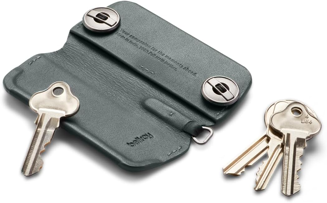 Bellroy Key Cover Plus – Third Edition (Leather Key Holder, Holds 4 – 8 Keys) - Everglade