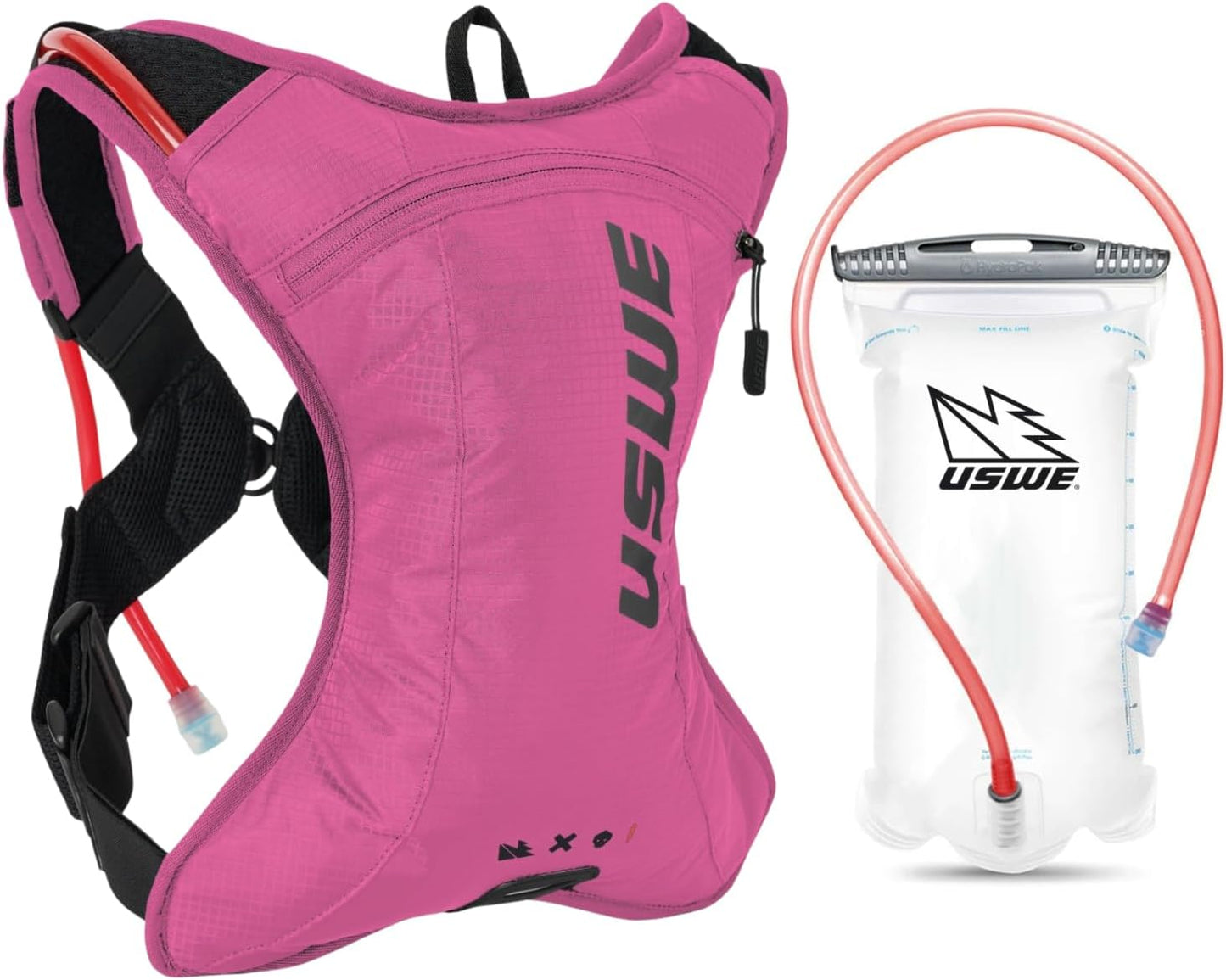 USWE Outlander XC Hydration Pack, Running, Hiking Hydration Backpack with Water Bladder (1.5L/50oz), Hydropack for Men & Women, Backpack Gear & Equipment for Cycling, MTB