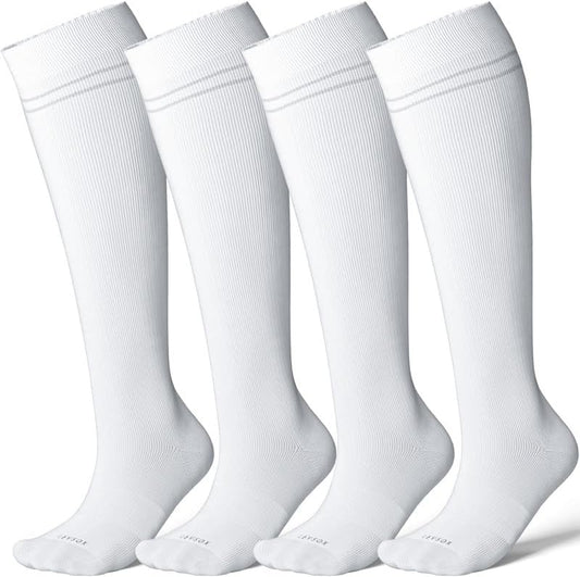 LEVSOX Compression Socks for Pregnant Women 20-30 mmHg Knee High Cute Funny Mens Supports Socks for Nurses, Medical, Travel