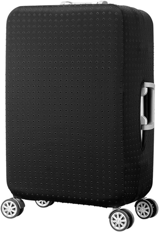7-mi Water Resistant Print Trolley Case, Black, Size L: Fit 28-30 Inch Luggage