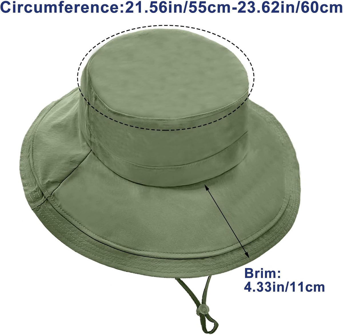 Sun Hats for Women Wide Brim Ponytail UV Protection Beach Hat Packable Waterproof Bucket Hat for Travel Hiking Gardening