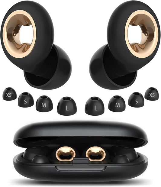 Ear Plugs for Sleeping Noise Cancelling: 45db Ultra-Comfy Reusable Noise-Reducing Earplugs for Concerts/Shooting/Travel/Snoring-Silicone Hearing Protection Earbuds with 8 Eartips