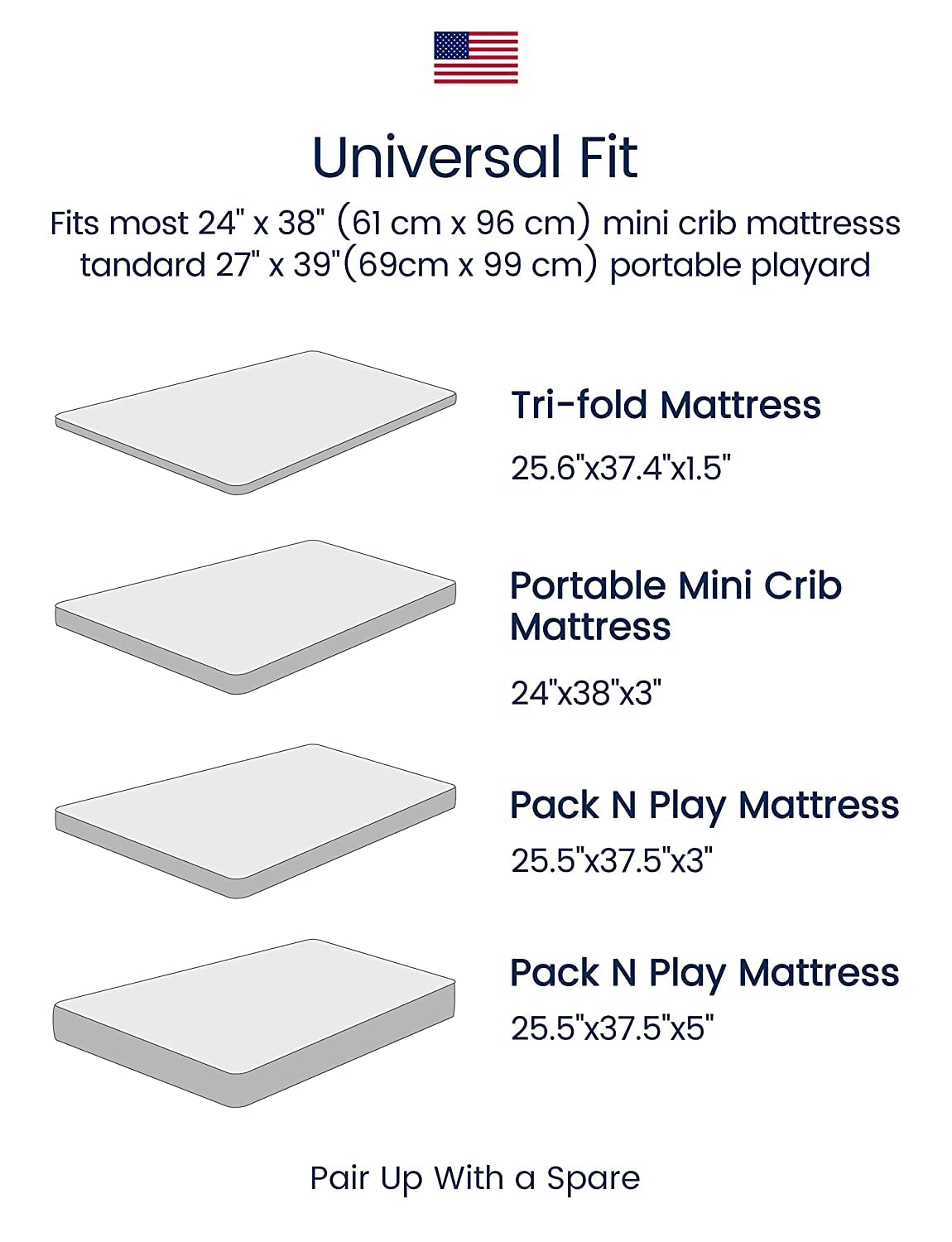 TotAha Premium Stretchy Pack N Play Playard Sheets | Mini Crib Sheets (2-Pack)-Hypoallergenic, Silky Comfort, AButtery Soft, Calming Effect, All-Season Jersey-Knit (Blue Flower & Small Floral)