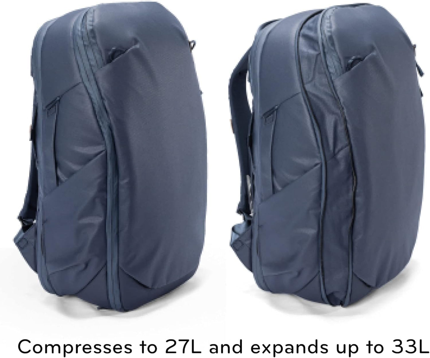 Peak Design Travel Backpack 30L, Midnight, Expandable 27-33L Design, Rear and Top Access, Weatherproof Shell, Laptop Sleeve, Ideal for Travel or Everyday Carry, Versatile Backpack for Men and Women