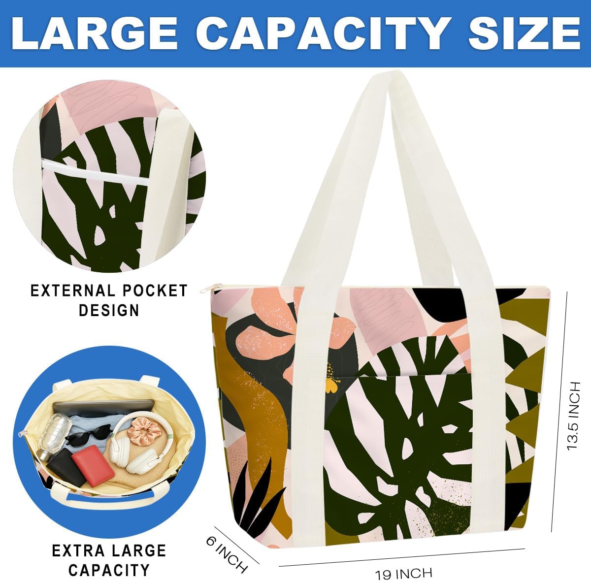 Beach Bags Wet Bag for Swimsuit Tote Bag for Friends Travel Gifts, Aloha Bags Waterproof Vacation Essential