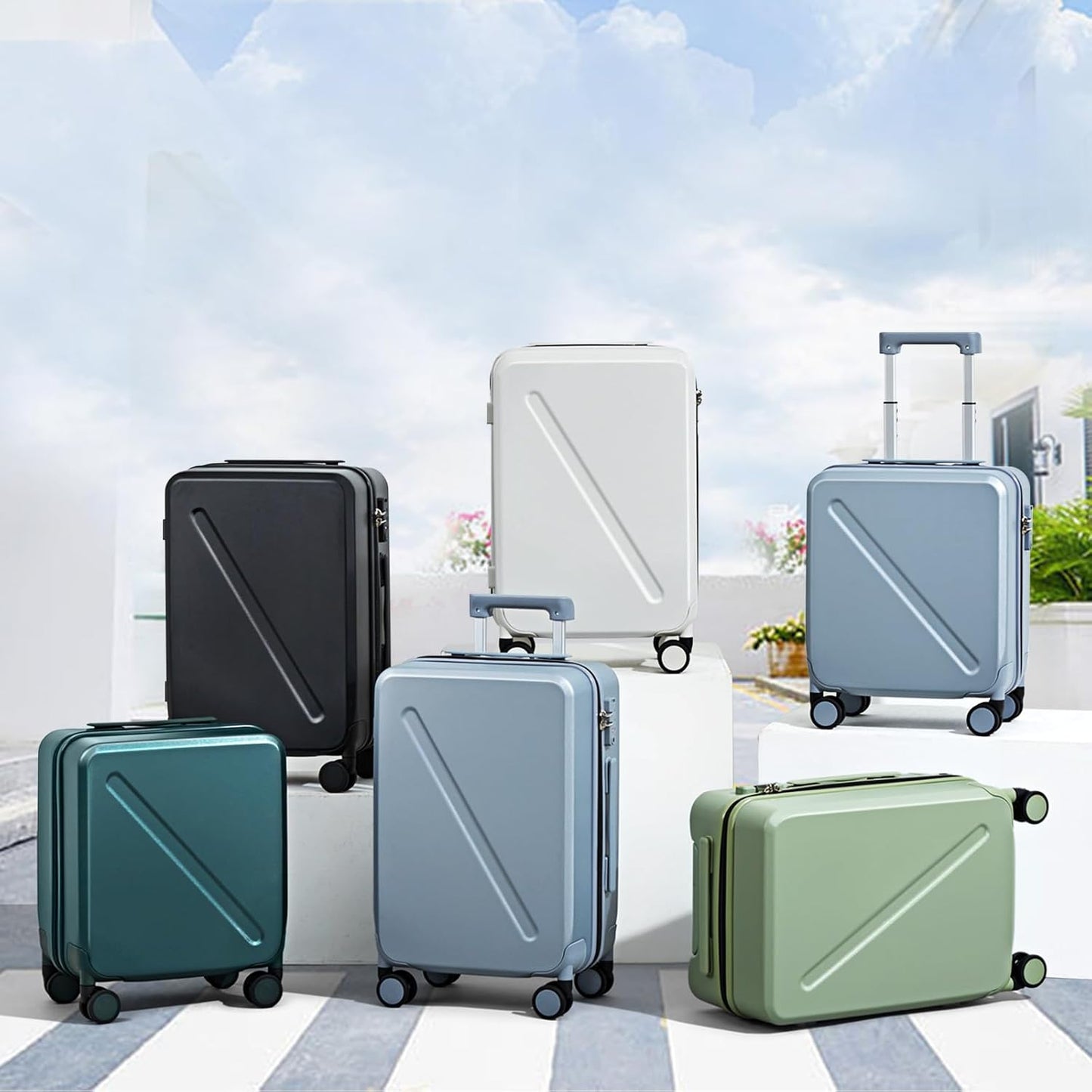 MILADA 28 Inch Hard Shell Luggage - Large Checked Suitcase With Wheels, TSA Approved, For Long Trips - Black