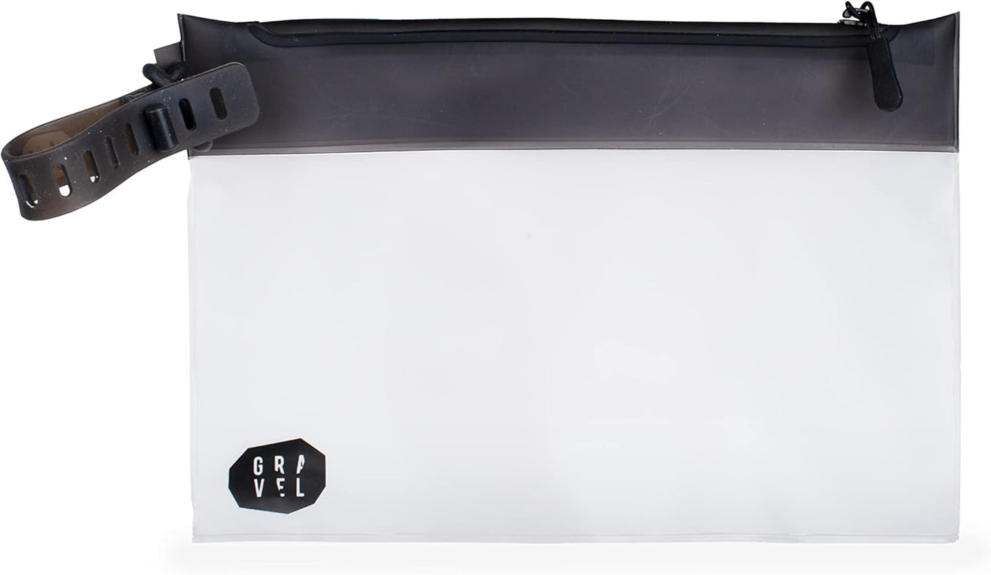 Gravel The Pouch | TSA Approved Clear Travel Toiletry Bag | Quart Size for Men & Women
