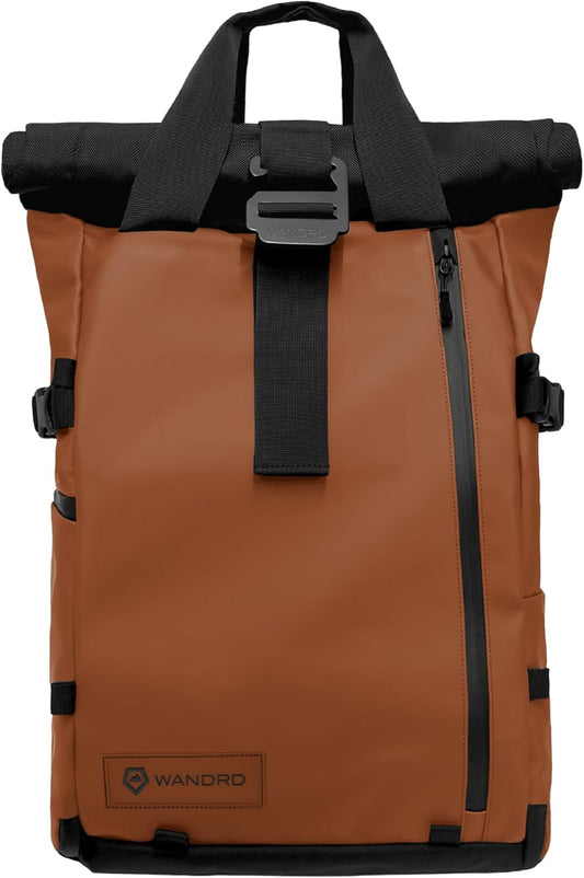 WANDRD PRVKE 21L, V3 Backpack: Weather-Resistant Travel & Camera Backpack with Laptop Sleeve, Quick Side Access, Clamshell Opening – Ideal Photography & Travel Bag (Sedona Orange)