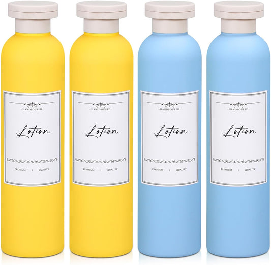Travel Shampoo Bottle, Empty Plastic Squeeze Bottles 8.8oz with Flip Cap, Lotion Container for Toiletries Travel Size Shampoo and Conditioner