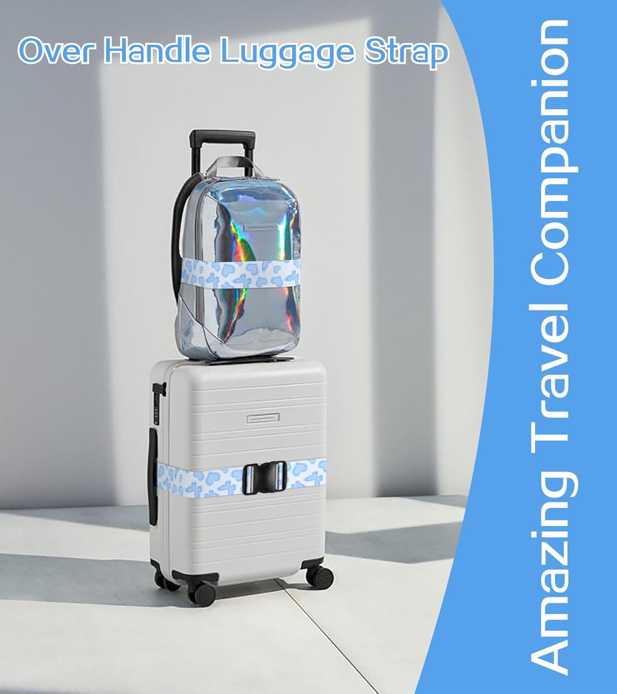 Luggage Straps for Suitcases Travel Belt Luggage Band Heavy Duty Traveling Luggage Identifier Cute Women Girls Unique Accesory,
