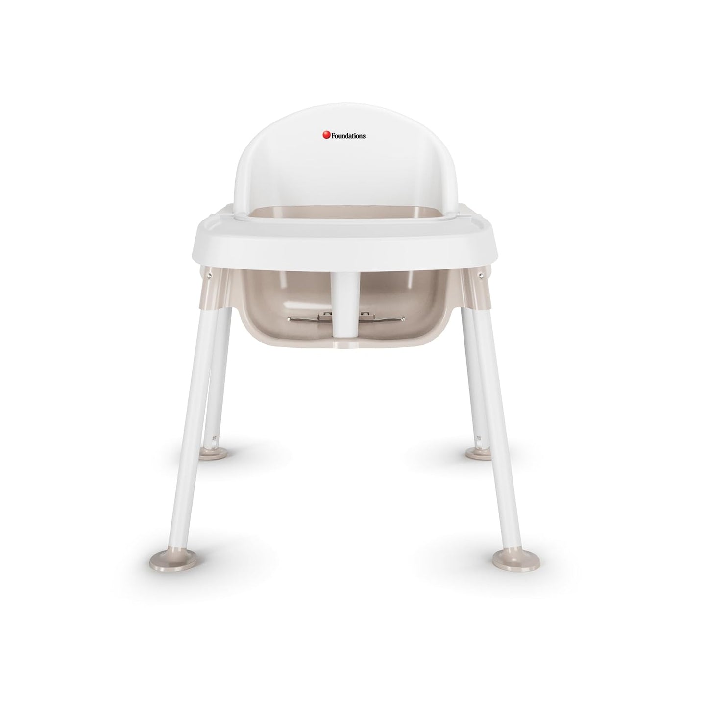 Foundations Secure Sitter Feeding Chairs Multipack, No-Tip Feet, 3-Point Adjustable Harness, Removable Tray, Easy to Clean, Stackable Feeding Chairs, 3 Pack (11 inch)