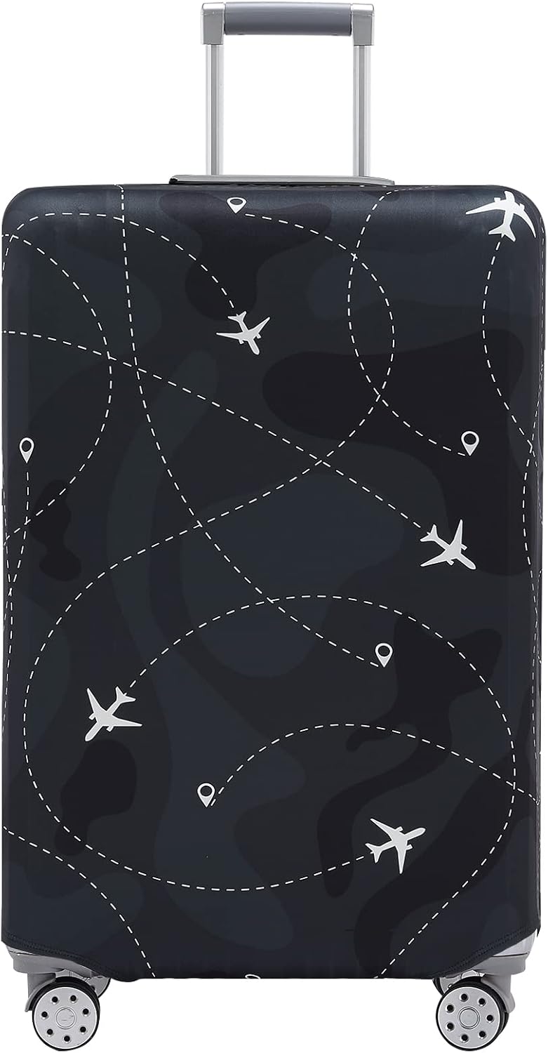 Travelkin Luggage Cover For Suitcase Tsa Approved, Suitcase Cover Protector Fits 18-32 Inch Luggage(M for 22-25 Inch Luggage)