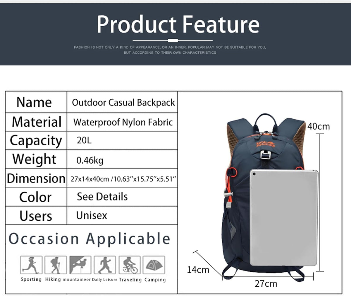 Hiking Backpack 30L Foldable Travel Daypack For Women Men,Camping Daypack Backpacks Lightweight,Durable Hiking Backpack Fit For Hiking,Daily Commuting,Short Trips.(With Rain-cover)