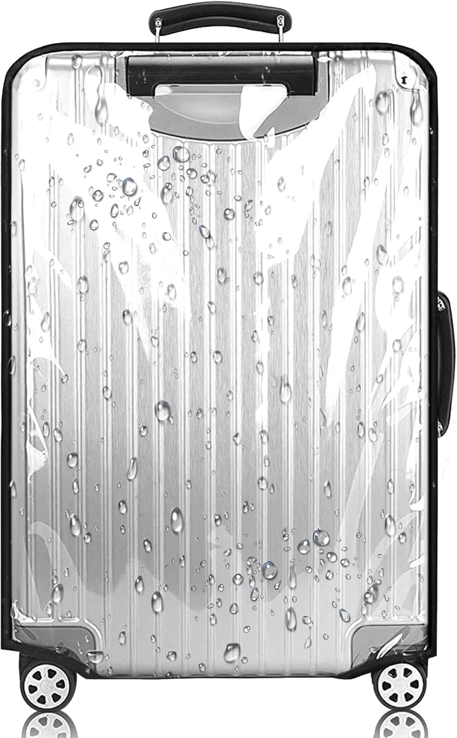 20-21 Inch PVC Luggage Protector Cover for TSA Approved Clear Suitcase Protector Transparent Luggage Protective Cover Case Suitable for 20"-21"