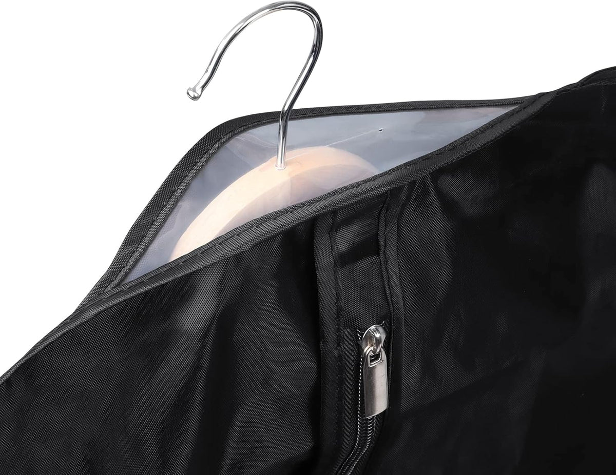 Univivi Garment Bag Suit Bag for Storage and Travel 43 inch, Washable Suit Cover for T-Shirt, Jacket, Suits, Coats, Set of 12, Oxford Fabrics