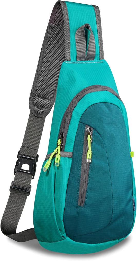 TITECOUGO Small Sling Bag, Lightweight Crossbody Backpack for Men Women, Shoulder Bag for Sports and Outdoor