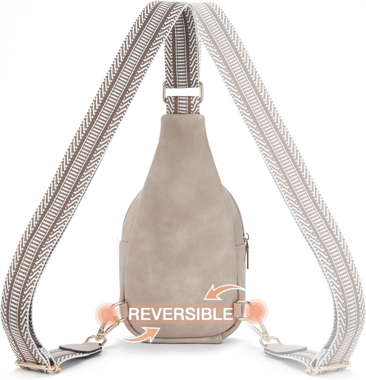 Telena Small Sling Bag for Women Leather Crossbody Fanny Packs Chest Bag for Women