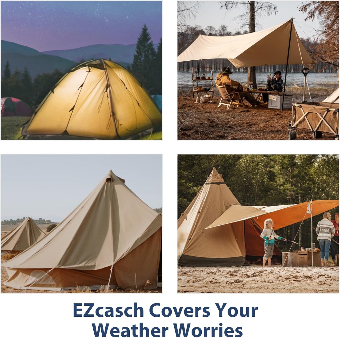 6’x8’ Canvas Tarps Heavy Duty Waterproof Tarpaulins with Aluminum Grommets,UV Resistant, 22Mil Multipurpose Drop Cloth, 14oz Cover Sheet for Outdoor and Indoor Use with Ropes Yellow