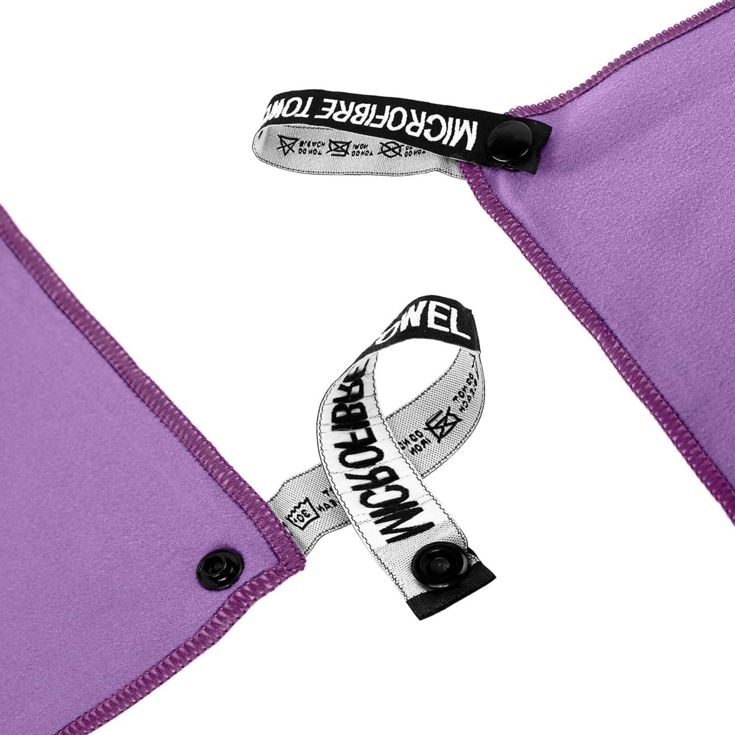 Microfiber Travel Towel, Soft Lightweight Quick Dry Towel, Super Absorbent Compact Travel & Sports & Beach Towels for Camping, Backpack, Gym, Swimming, Yoga, Hiking (L:24"×48" -Deep Purple)
