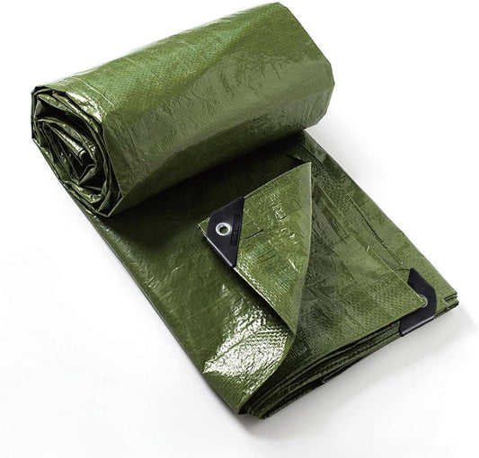 GUARD SHIELD Tarp Green 9x15 Feet Multi Purpose Waterproof Poly Tarp Cover 5mil